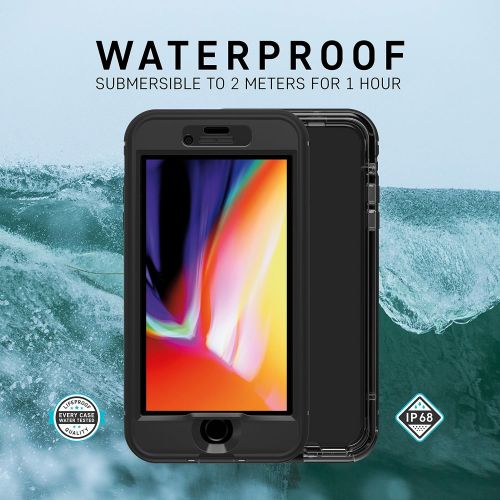  LifeProof NUEUED Series Waterproof Case for iPhone 8 Plus (ONLY) - Retail Packaging - Black
