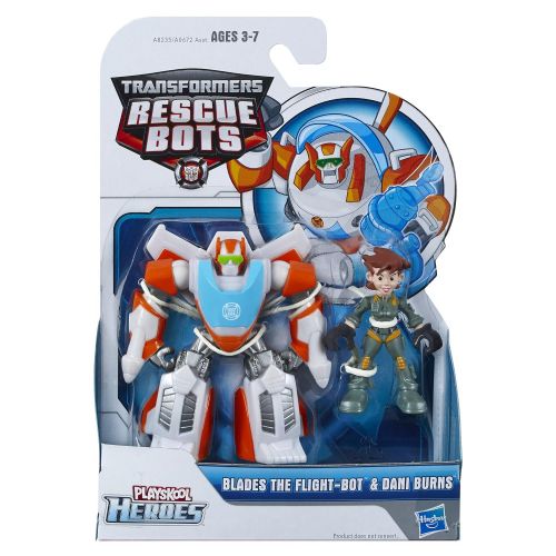  Playskool Heroes Transformers Rescue Bots Blades The Flight-Bot and Dani Burns Figure Pack