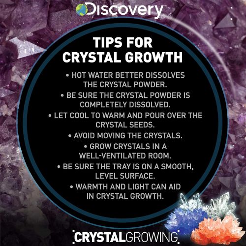  Discovery Crystal Growing Kit by Horizon Group Usa, DIY STEM Science, Make Your Own 3 Colorful Crystals