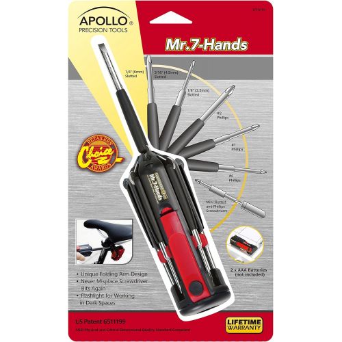  [아마존베스트]Apollo Tools Apollo Precision Tools DT1019 Mr. 7 Hands Multi-End Screwdriver