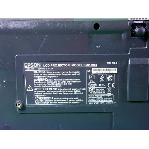 엡손 Epson Powerilte 1810P LCD Projector XGA 3500 Lumens