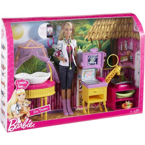 바비 Barbie I Can Be Zoo Doctor Doll Playset