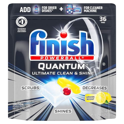  Dishwasher detergent Finish Quantum Ultra Degreaser with Lemon 36 ea (Pack of 4)