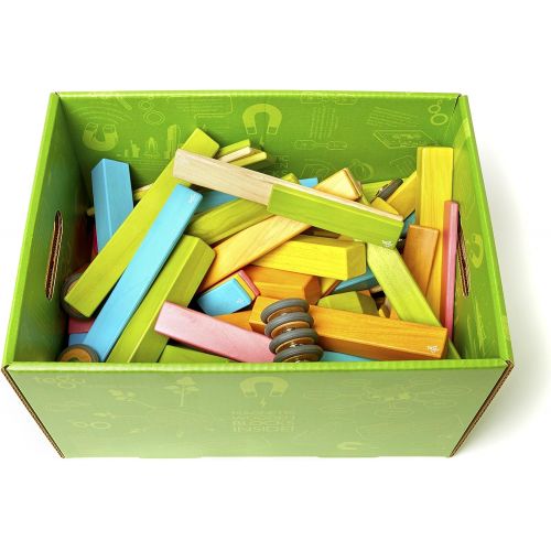  [무료배송] 테구 자석 나무 블록 세트 130 Piece Tegu Classroom Magnetic Wooden Block Set, Tints