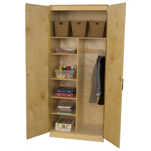  Wood Designs 990541 Adjustable 3 Shelf Wardrobe Unit, 84 Height