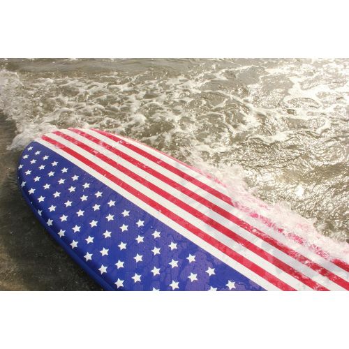  Roc USA American Flag Series Inflatable Stand Up Paddle Board SUP | iSUP Paddle Boards Include Paddle, Pump, Leash, Non-Slip Deck, Travel Backpack and SUP Accessories | for Youth & Adu