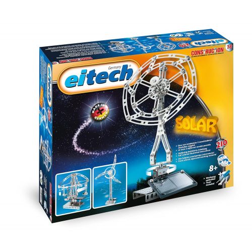  Eitech Solar Series Motorized Deluxe Set (210 Piece) Construction Set and Educational Toy - Intro to Engineering and STEM Learning