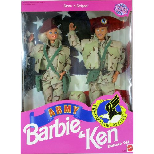 바비 Barbie Star N Stripes ARMY Ken Deluxe Set