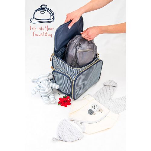  CallMidWives Hospital Bag for Labor and Delivery, Pre-Packed Set of 20 Baby Shower Gift (Gray, XL)