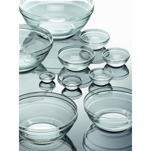  Duralex 100010 Made In France Lys Stackable 10-Piece Bowl Set