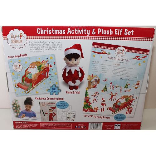  The Elf on the Shelf Elf On The Shelf Christmas Activity Set With Plush 10 Elf, Puzzle and More