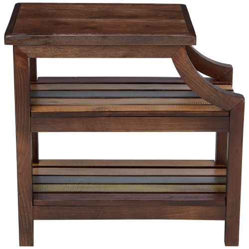  Signature Design by Ashley Ashley Furniture Signature Design - Mestler Living Room Table Set - Coffee Table with Two End Tables - Rectangular - Rustic Brown