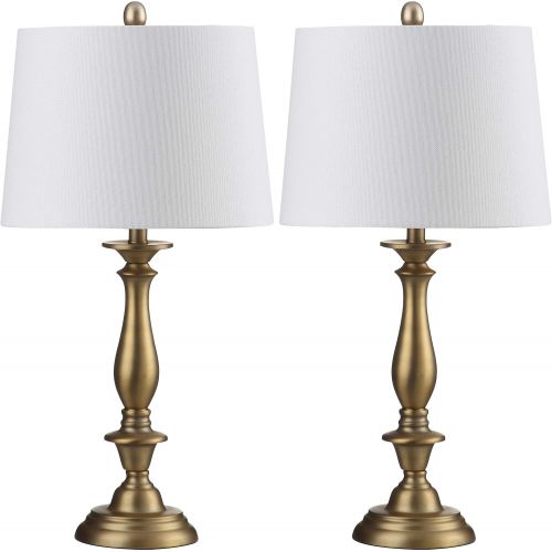  Safavieh Lighting Collection Brighton Candlestick Gold 29-inch Table Lamp (Set of 2)