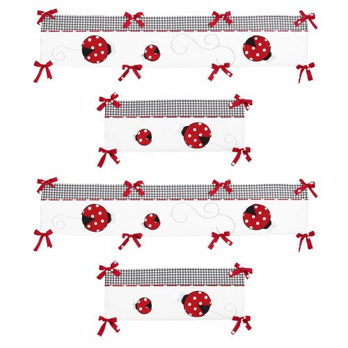  Sweet Jojo Designs Polka Dot Ladybug Collection Crib Bumper