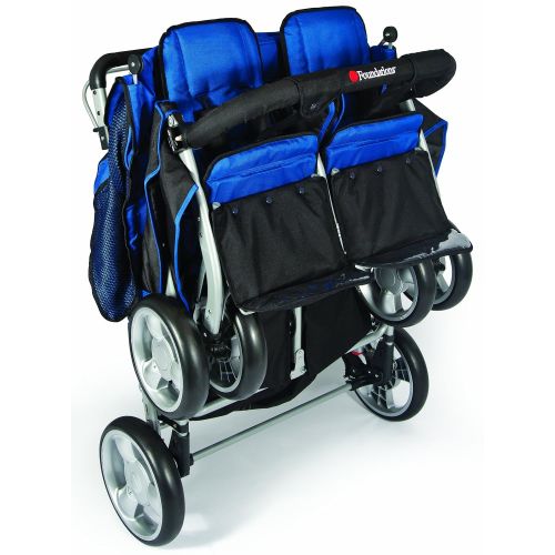  Foundations Quad Lx 4-Passenger Stroller, Regatta Blue