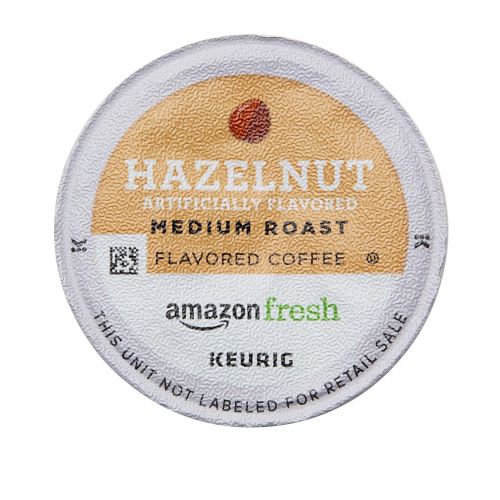  AmazonFresh 80 Ct. Coffee K-Cups, Hazelnut Flavored Medium Roast, Keurig Brewer Compatible