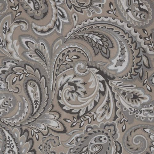  SUNSMART Blackout Curtains For Bedroom , Traditional Grommet Grey Window Curtains For Living Room Family Room , Jenelle Paisley Therma Black Out Window Curtain For Kitchen, 50X84, 1-Panel P