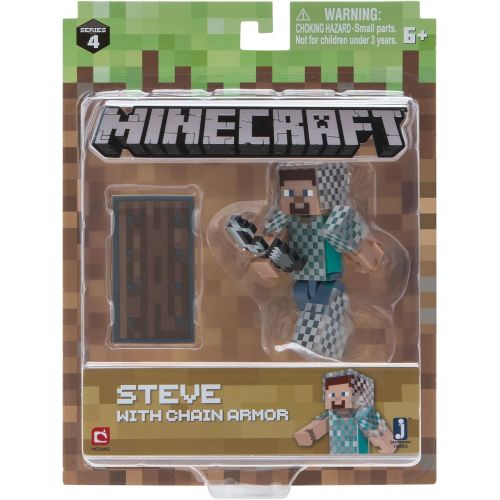  Minecraft Steve in Chain Armor Figure Pack Action Figure