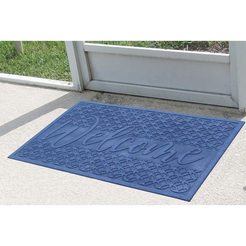  A1 Home Collections A1HCPR93-BLUE Eco Poly Mat Indoor Outdoor Doormat, 24 x 36 Blue