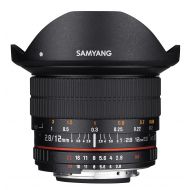 Samyang 12mm F2.8 Ultra Wide Fisheye Lens for Canon EOS EF DSLR Cameras - Full Frame Compatible
