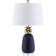 Pineapple 23 Ceramic Table Lamp, NavyGold by JONATHAN Y