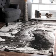 NuLOOM nuLOOM BDSM11A Remona Abstract Area Rug, 7 6 x 9 6, Grey