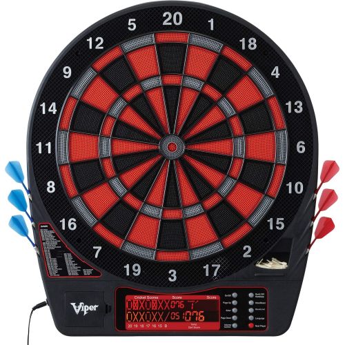  Viper by GLD Products Viper Specter Electronic Dartboard, Double Tall LCD Cricket Scoreboard, Bilingual Voice Scoring, Built In Storage, Ultra Thin Spider For Increased Scoring Area, Powered By An AC Ad