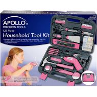 상세설명참조 Apollo Tools DT0773N1 Household Tool Kit, Pink, 135-Piece, Donation Made to Breast Cancer Research