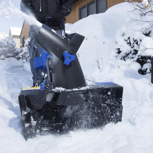  Snow Joe iON21SB-PRO 21-Inch Cordless Single Stage Snow Blower w Rechargeable 40-V 5.0 Ah Lithium-Ion Battery