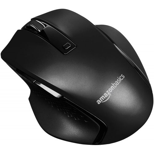  AmazonBasics Compact Ergonomic Wireless PC Mouse with Fast Scrolling - Black