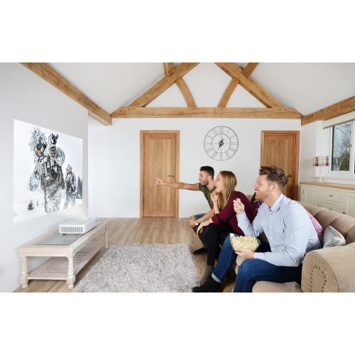  Optoma GT5600 Ultra Short Throw Gaming and Movie Projector, 3000 Lumens for Ambient Lighting, Easy Setup with Auto Keystone, 100 inch Image from Few Feet, White
