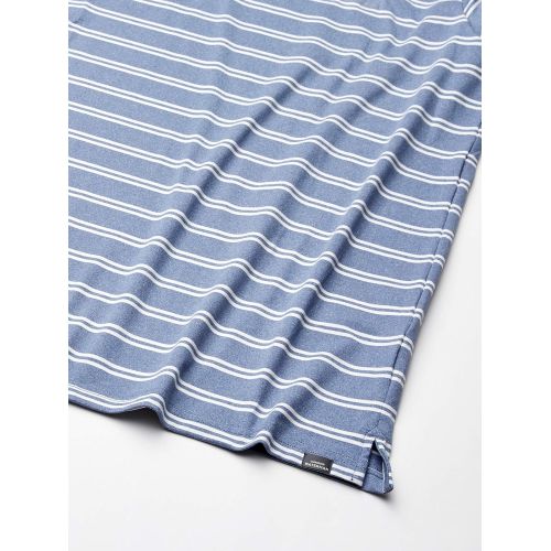 퀵실버 Quiksilver Mens Striped Reel Backlash Polo Knit Shirt