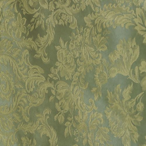  Ultimate Textile -10 Pack- Damask Miranda 54 x 96-Inch Oval Tablecloth - Floral Leaf Two-Tone Jacquard Design, Sage Green