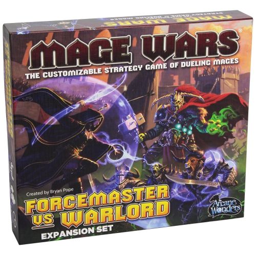  Arcane Wonders Mage Wars Forcemaster vs. Warlord Expansion Board Game