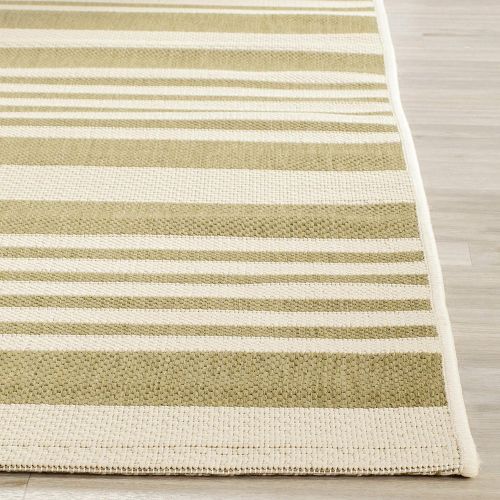  Safavieh Courtyard Collection CY6062-233 Beige and Blue Indoor Outdoor Area Rug (67 x 96)