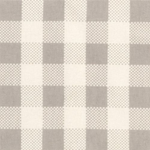  Trend Lab Gray and Cream Buffalo Check Jumbo Deluxe Flannel Swaddle Blanket