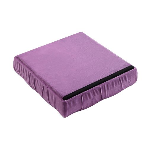  Christies Home Living Foldable Storage Ottoman Cube Foot Rest, Purple (2 Pack)