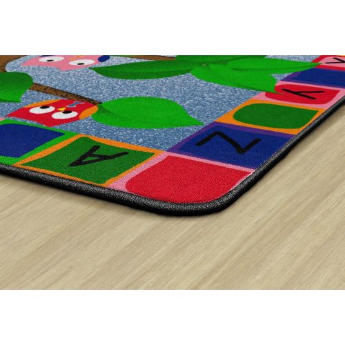  Flagship Carpets FE258-32A Alphabet Owls 6X84”, Multi