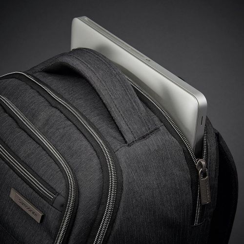 쌤소나이트 Samsonite Modern Utility Double Shot Laptop Backpack, Charcoal Heather, One Size