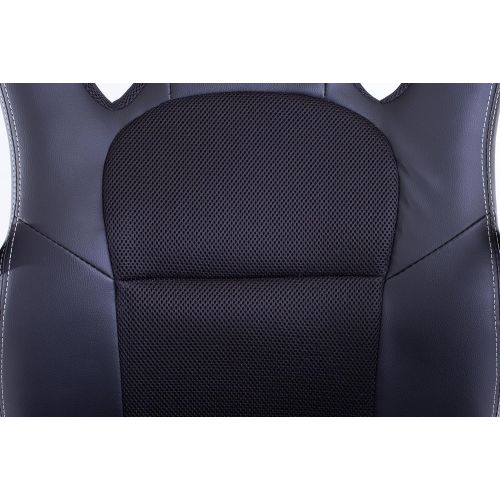  Homall Executive Swivel Leather Office Chair, Racing Chair High-back Gaming Chair Pu Leather and Mesh Bucket Seat,computer Swivel Lumbar Support Chair (Black)