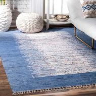 NuLOOM nuLOOM Madison Collection Contemporary Hand Made Area Rug, 8-Feet by 10-Feet, Denim