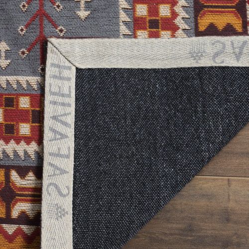  Visit the Safavieh Store Safavieh Classic Vintage Collection CLV511C Slate and Mustard Runner, 23 x 8
