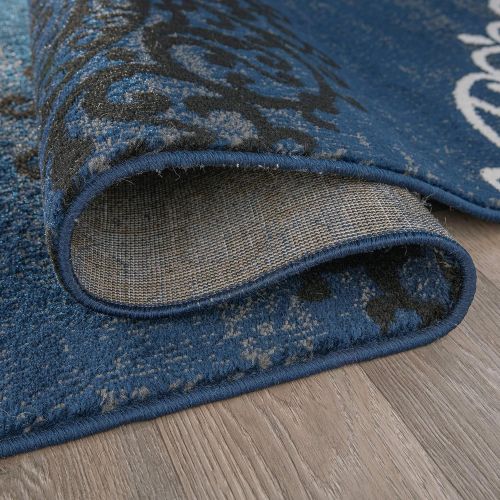  Rugshop Contemporary Modern Floral Indoor Soft Area Rug 53 x 73 Gray