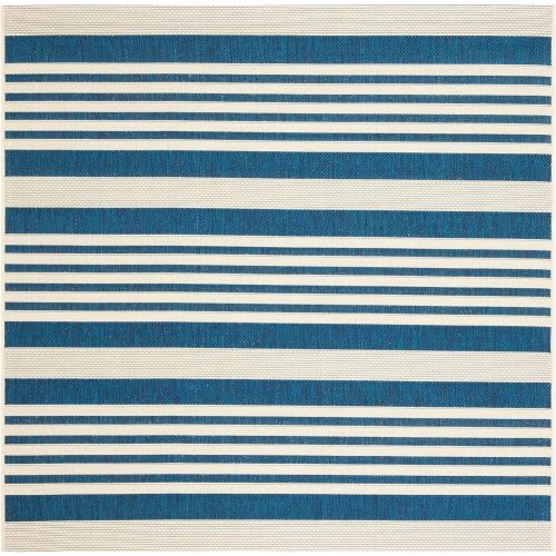  Safavieh Courtyard Collection CY6062-233 Beige and Blue Indoor Outdoor Area Rug (67 x 96)