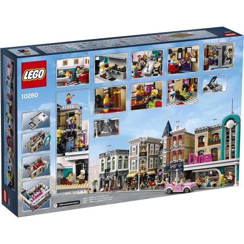  [무료배송] 레고 크리에이터 다운타운 레스토랑 LEGO Creator Expert Downtown Diner 10260 Building Kit, Model Set and Assembly Toy for Kids and Adults (2480 Pieces)