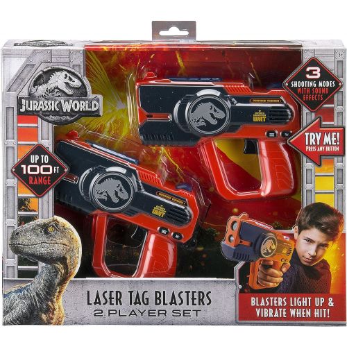  EKids Jurassic World 2 Laser-Tag for Kids Infared Lazer-Tag Blasters Lights Up & Vibrates When Hit
