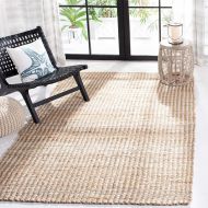 Safavieh Natural Fiber Collection NF734A Hand Woven Natural and Ivory Jute Runner (23 x 7)