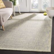 Safavieh Abstract Collection ABT220B Contemporary Handmade Gold and Grey Premium Wool Area Rug (8 x 10)
