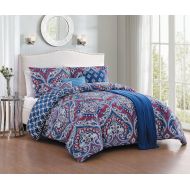 Avondale Manor Cantara 7 Piece Comforter Set, King, Blue