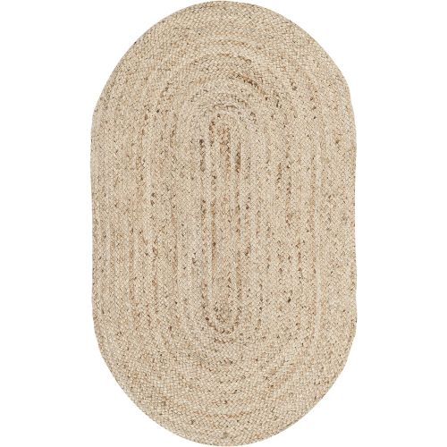  Safavieh Cape Cod Collection CAP252A Hand-woven Jute Area Rug, 3 x 5 Oval, tural